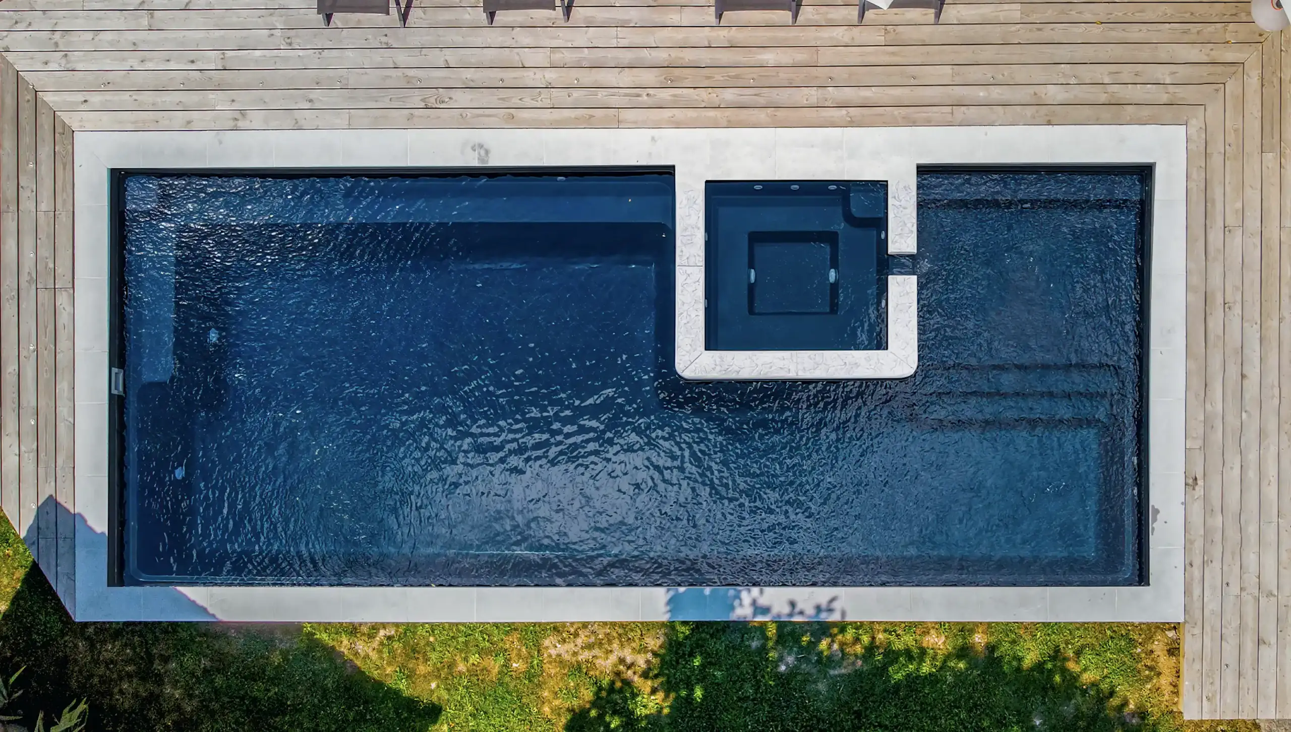 The Sacred fiberglass inground pool design